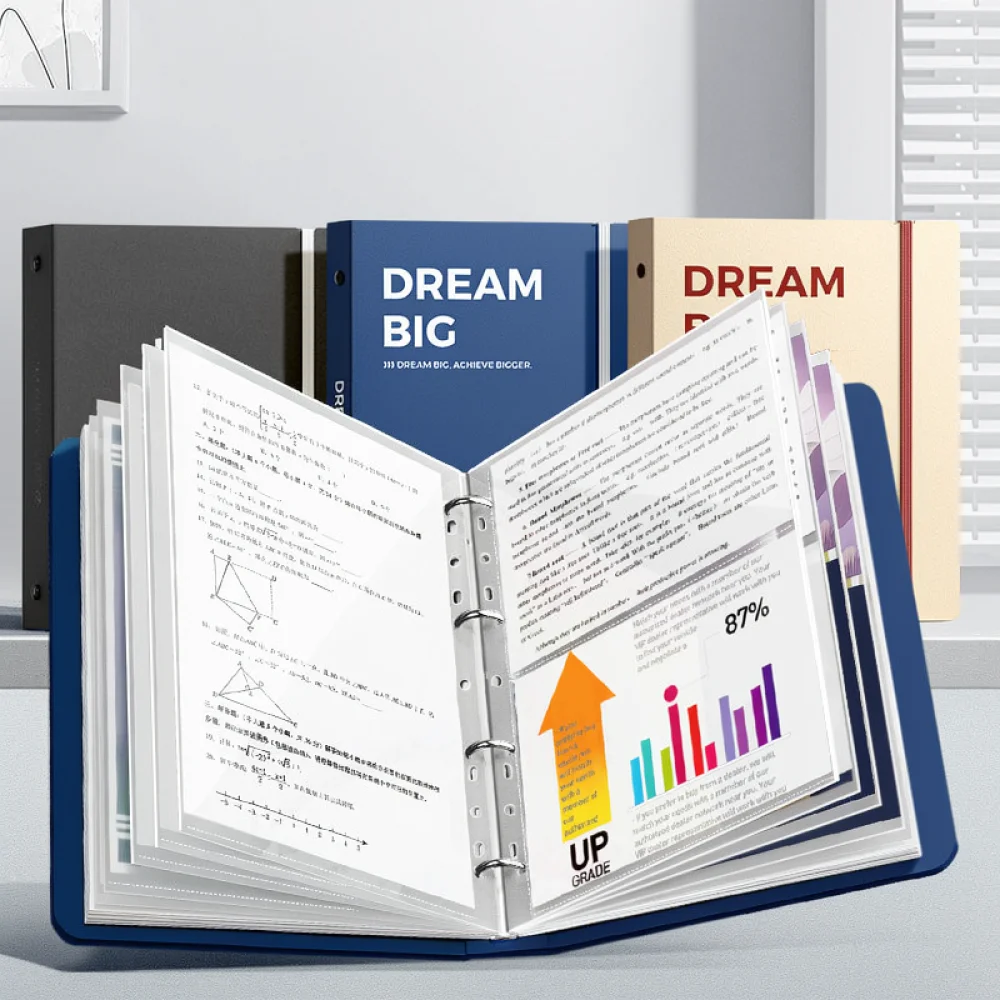 A4 Document Organizer File Folder Display Book Transparent Sheet Binder For Office School Stationery Paper Filing