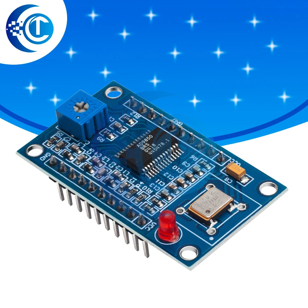 Signal Generator Module Development Board 0-70MHz 0-40MHz AD9850 2 Sine Wave and 2 Square Wave 2 Sine Wave and 2 Square Wave