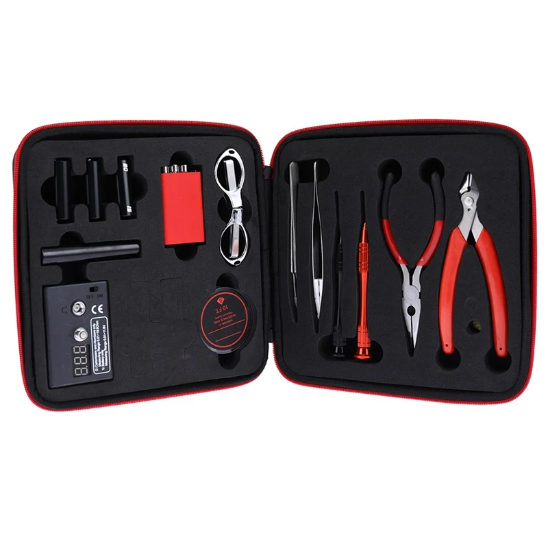 Coil Jig Master V2 V3 Tool Kit for Coil Rolling Ceramic Tweezers Heat Wire Pliers 521 Mini Tab  Rebuild DIY Tools