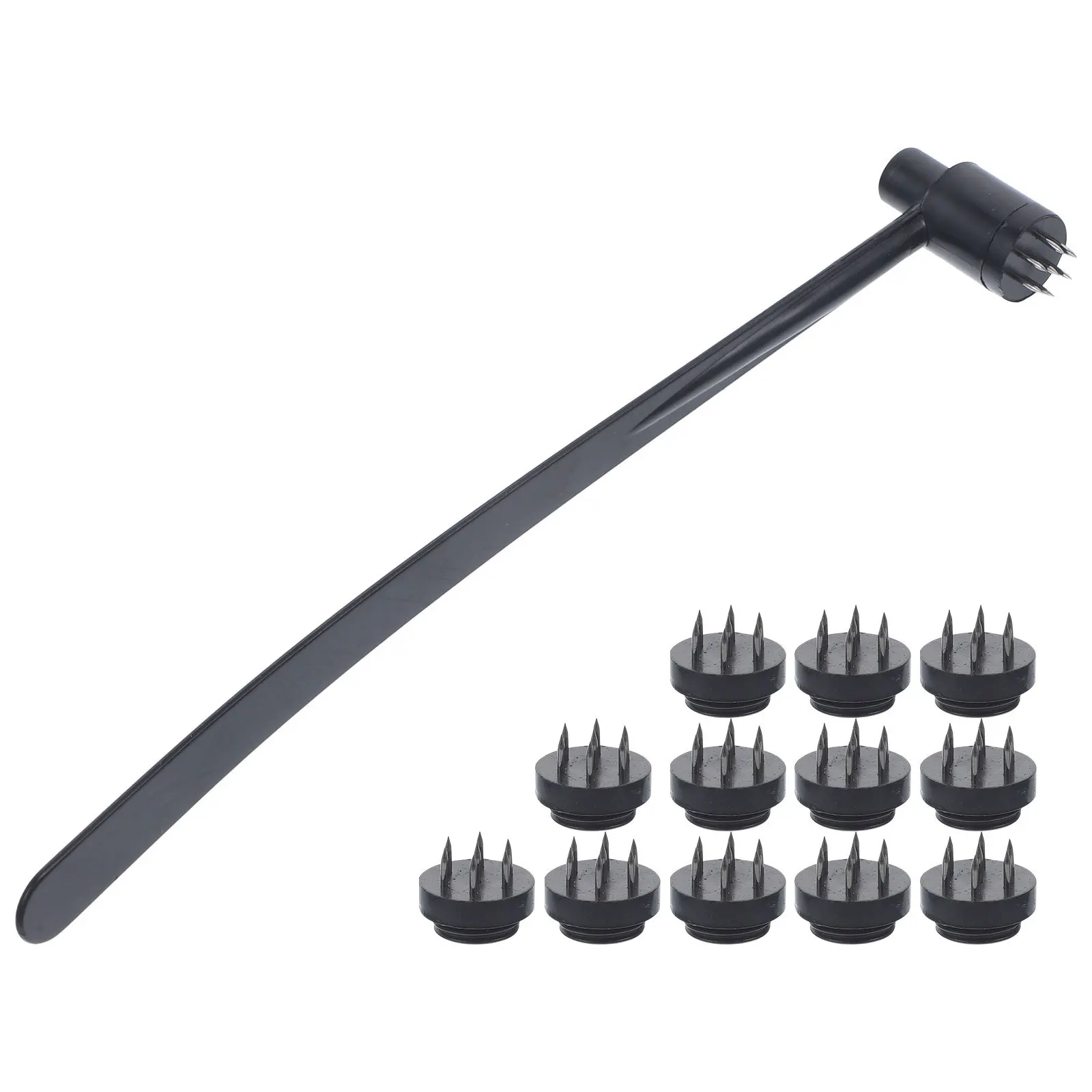 1 scatola di ago per terapia Plum-Blossom martello per la pelle staccabile a 7 stelle strumento di stimolazione nervosa riutilizzabile durevole per la casa e