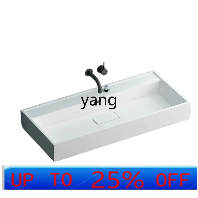 

LTT artificial stone integrated basin toilet hand wash basin bathroom cabinet