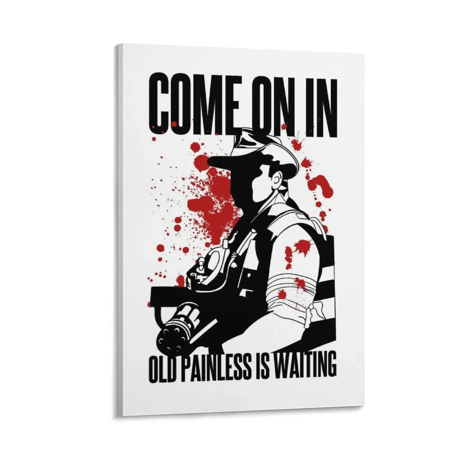

Blaine - Come on in Old Painless is Waiting Canvas Painting posters anime Posters on the wall decorative picture for living room