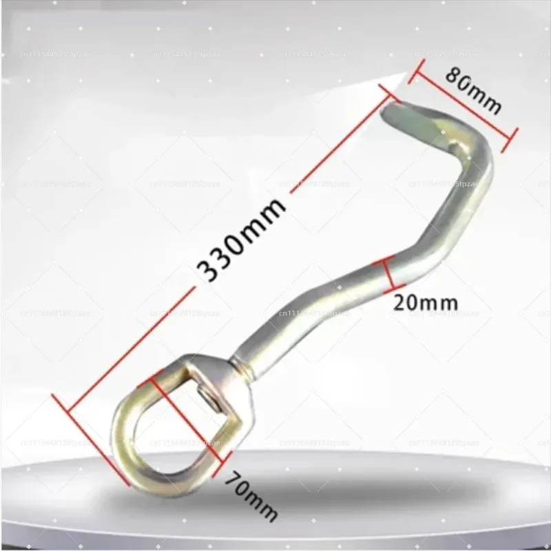 Swivel Head Flat Nose Metal Pulling Clamp Auto Panel Repair Hook Tool 1pc