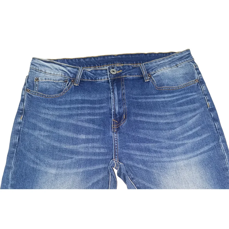 Mens Jeans 2022 Autumn Winter Dark Blue Washed Slim Stretch Denim Jeans Casual Pantalones Hombre Full Length Trousers