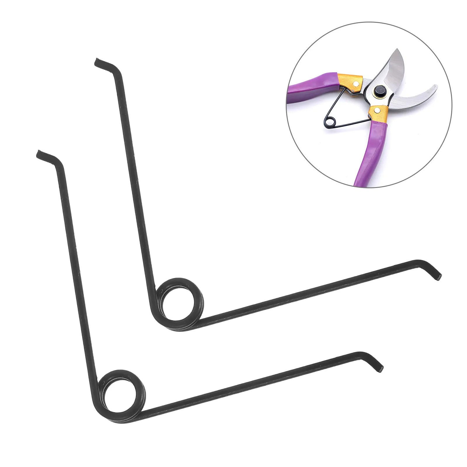 

25pcs V-shaped Springs Black Stainless Steel Pruner Parts Garden Shears Replacement Clippers Spring Thick Strong Flexible