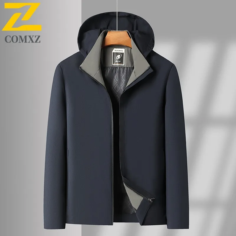 

COMXZ Adventure Jacket High End Hooded Collar Outdoor Windproof Motorcycle Jacket Casual Daily Fashion Comfort Autumn Coats