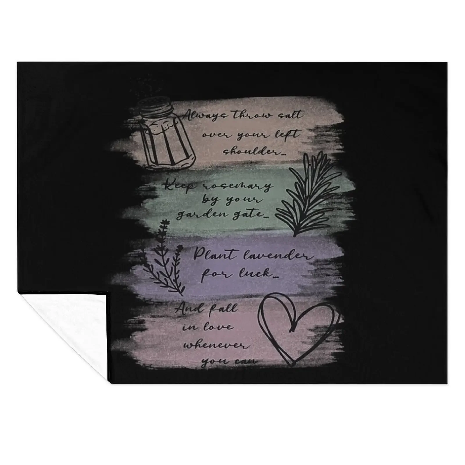 

Always Throw Spilled Salt Practical Magic Inspirit Quote Throw Blanket Thins Giant Sofa Vintage christmas decoration Blankets