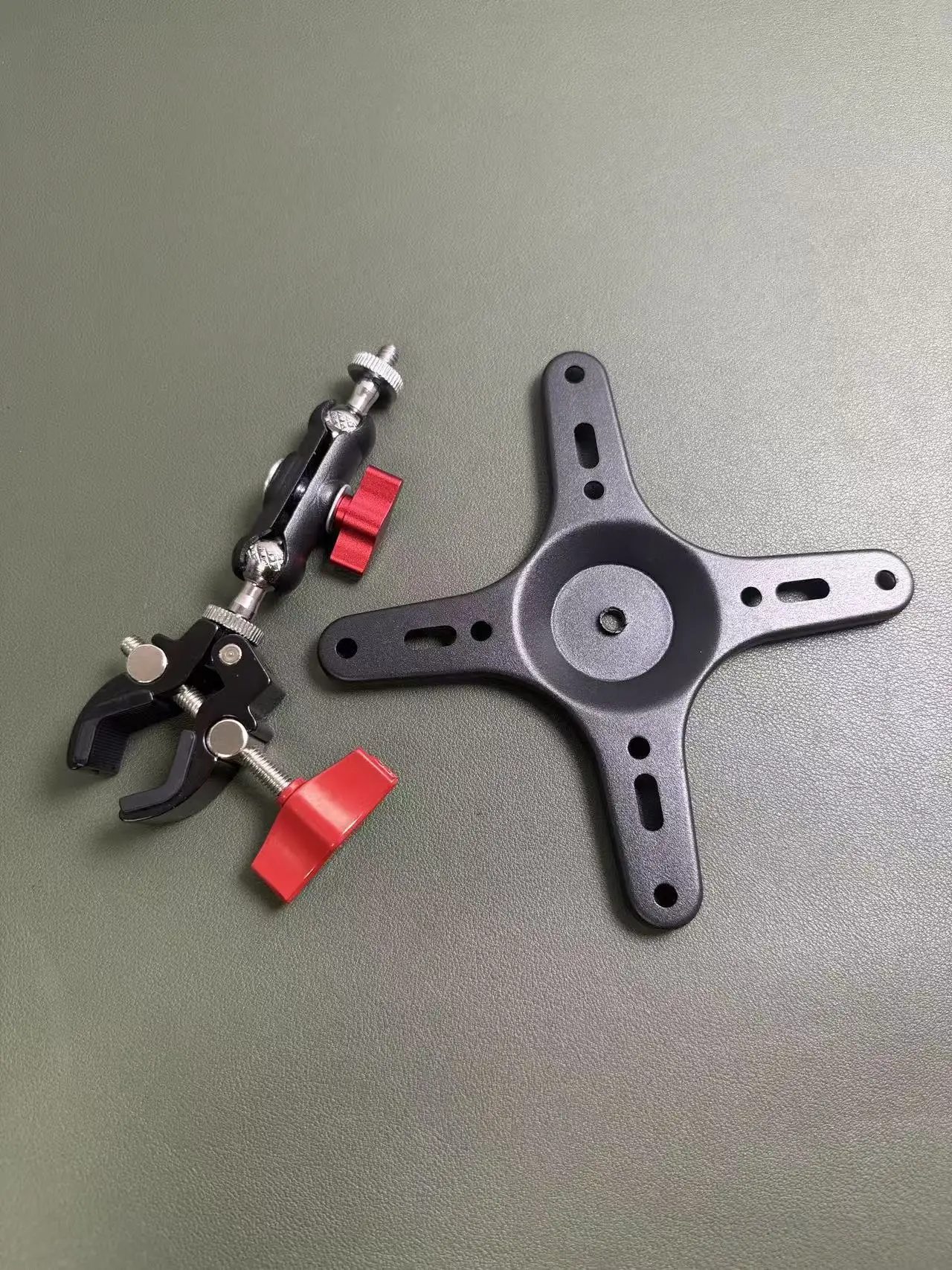 Adjustable Portable Metal Monitor Bracket - Desktop And Tube Stand Degree Fixed Desk Holder for Computer Screen