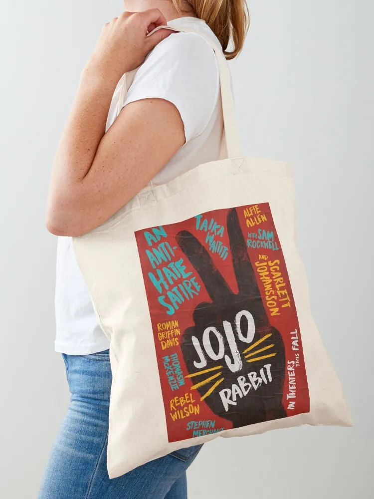 حقيبة تسوق Jojo Rabbit Tote حقيبة تسوق للمتسوقين الجامعي لعربة التسوق على الشاطئ #1
