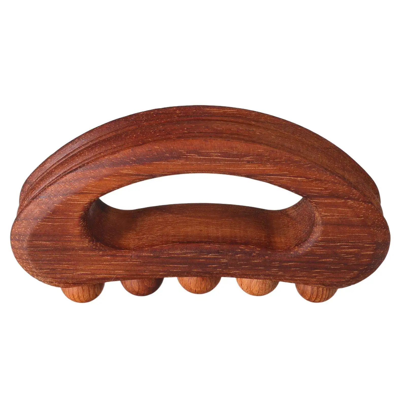 

Beech Wood Gua Sha Board Carbonized Five-Bead Ergonomic Arch Facial Massage Tool Deep Tissue Muscle Relaxation Spa Scraping