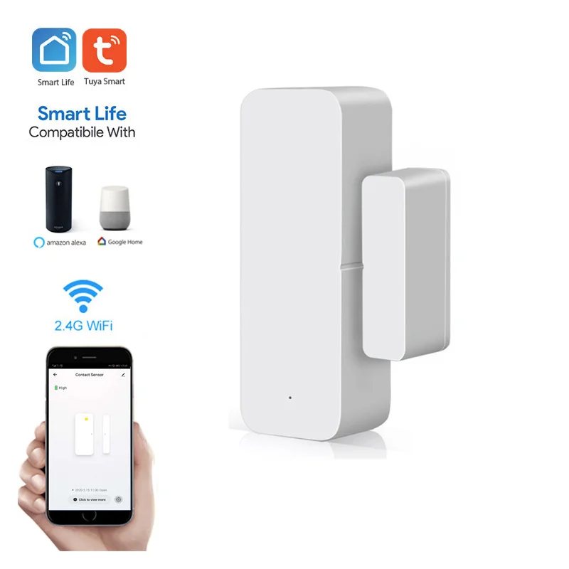 

Tuya Door Magnetic Home Wifi Window Sensor Alarm Intelligent Alerts Notice Lighting Automation Family Members Sharing Smart Life