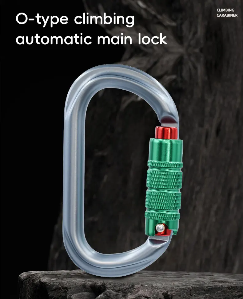 CLIWIZ Marke 30kN Outdoor Professioneller Karabiner 7075 Luftfahrt-Aluminium Sicherheits-Automatikverschluss B Mit CE/UIAA-Zertifikaten – Detail 6