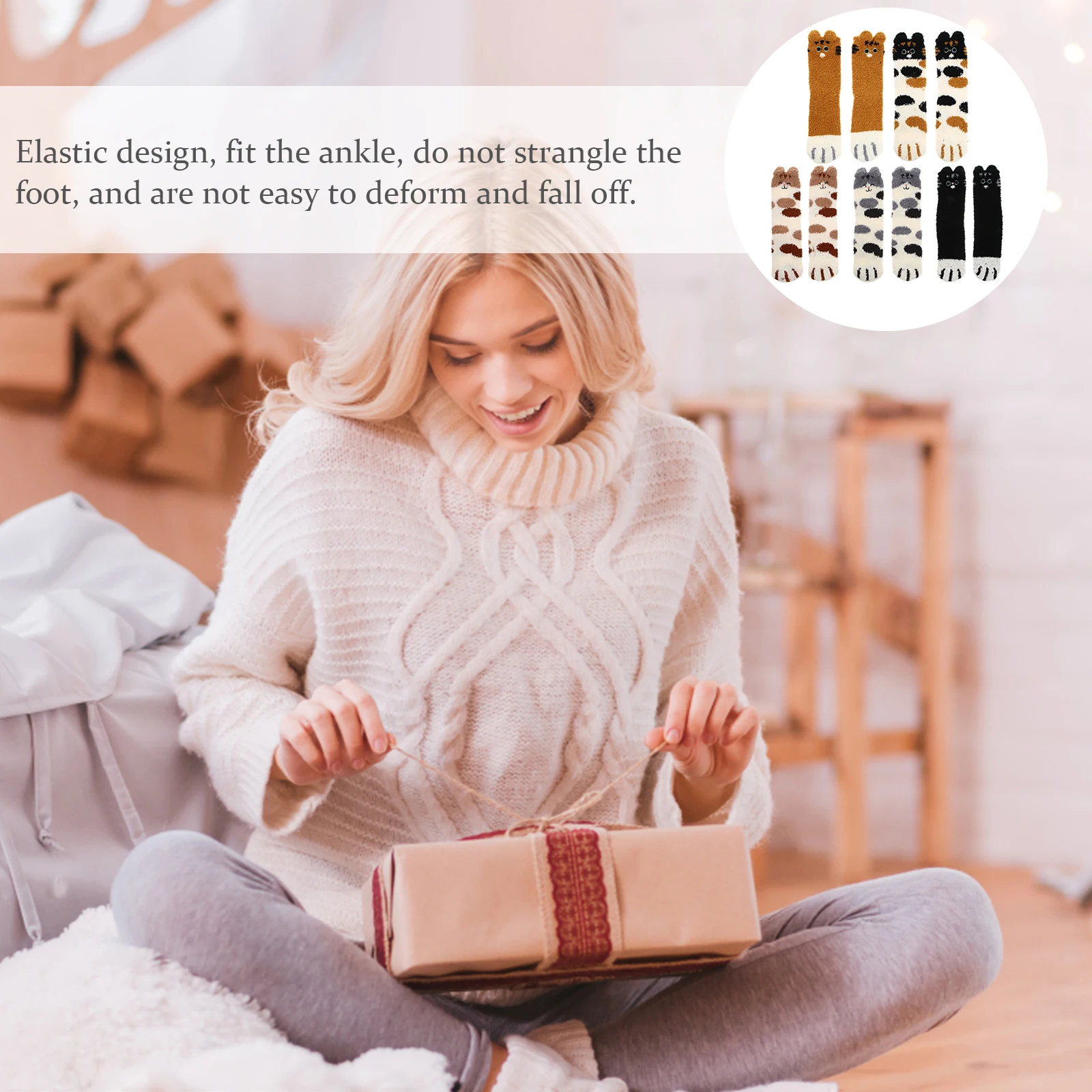 Рисунок 2 - 5 пар носков для сна с кошачьими когтями