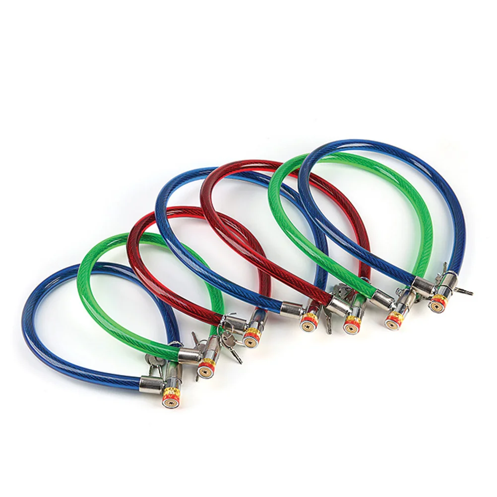 

63Cm Cable Lock Heavy Duty Stainless Steel Braided Chain Lock for Bicycle Motorcycle Grill Lawnmower Protection Waterproof