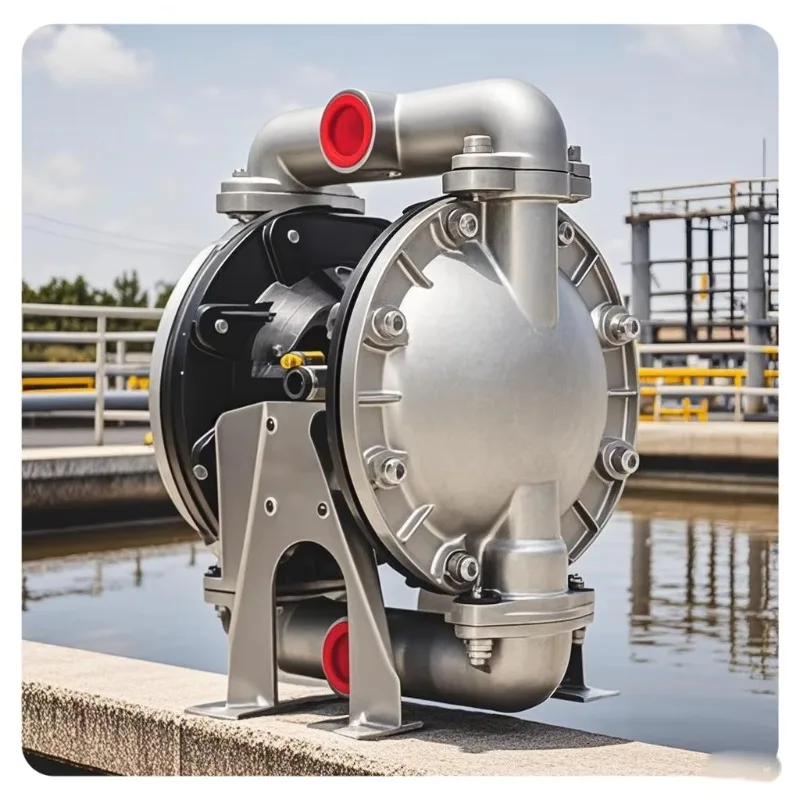 1 Inch AODD Pump Acid Liquid Transfer Air Operated Double Diaphragm Pump Pneumatic Aluminum OEM