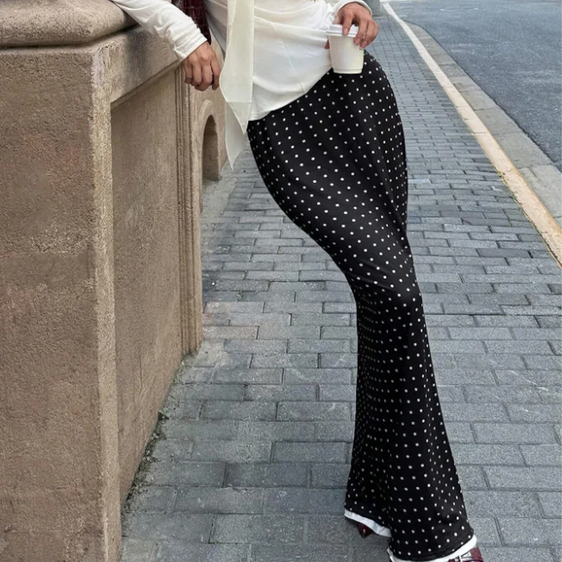 Ele Polka Dot スリムフィット ter Ne Dr レディース 夏 ファッション カジュアル コットンブレンド スカート 中国ブランド Tagkita