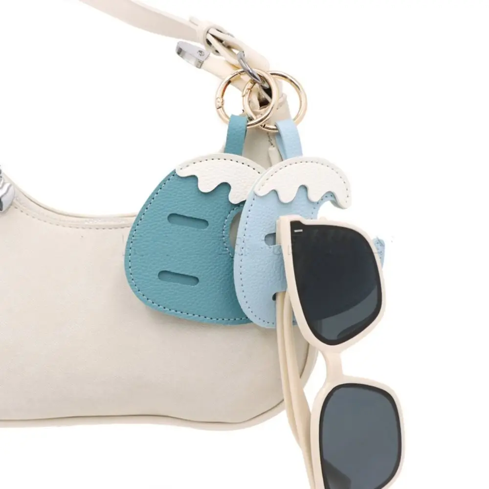 Hanger PU-Leder Schlüsselanhänger im Ozean-Urlaubsstil, Taschenanhänger, multifunktionaler modischer Brillen-Aufbewahrungsclip, Taschenornament – Detail 10