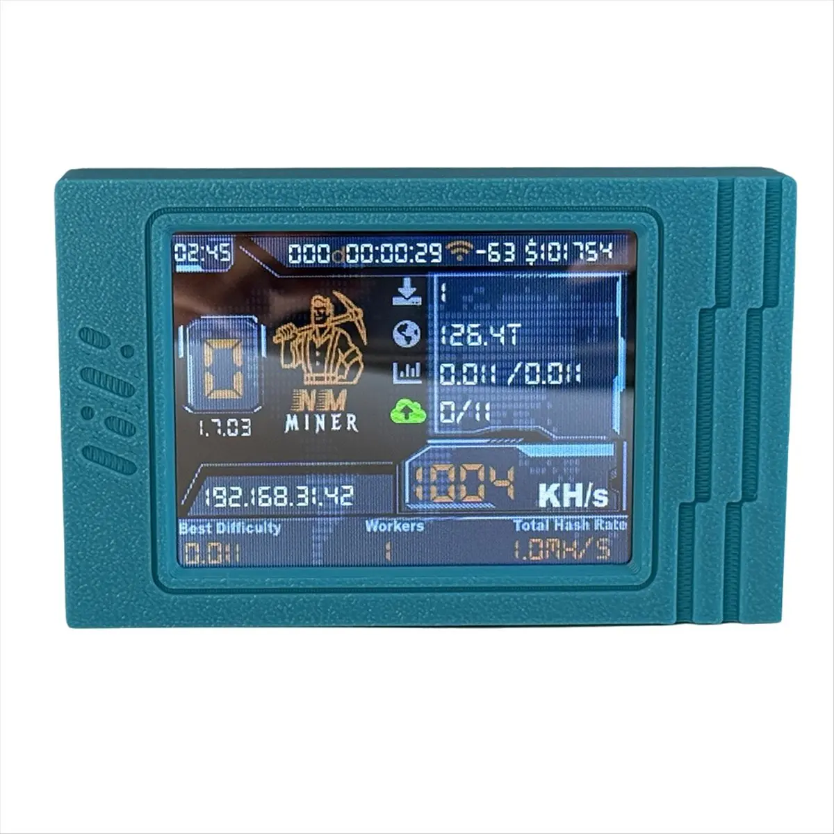 【SPECIAL OFFER】NerdMiner V2 MAX BTC Solo Miner 1050KH/S Crypto 2.8 Inch Smart Display Miner Nerdminer Win 3.125 BTC