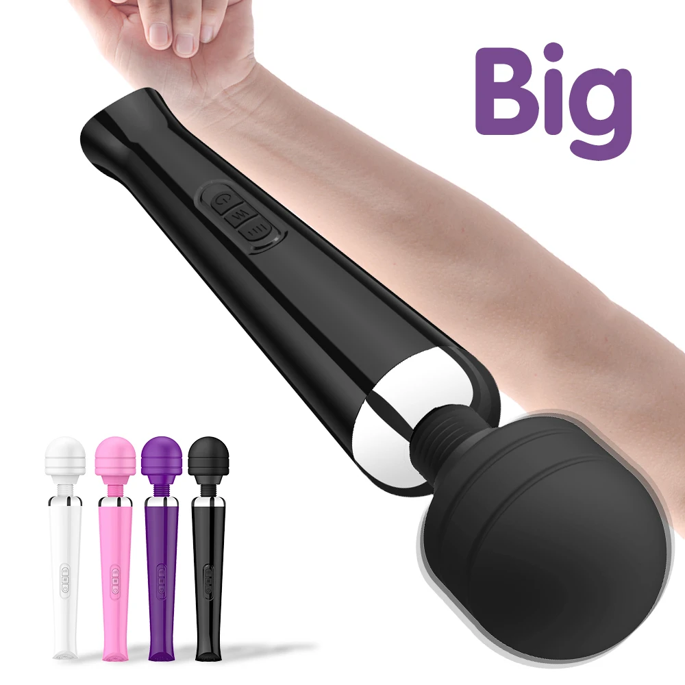 Powerful  AV Magic Wand Vibrator Clitoris Massager G spot Stimulator Vibrators Massager Sexual Erotic Sex Toys for Women Adult