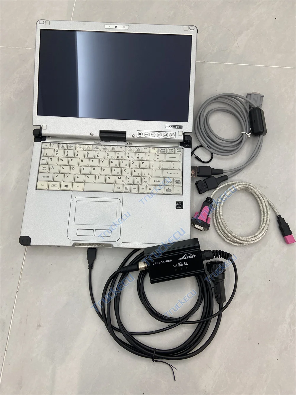 Complete Kit C2 Laptop Linde Canbox Canbox-USB Truck Doctor Pathfinder Forklift Doctor, Fit for MH Flash series electric trucks