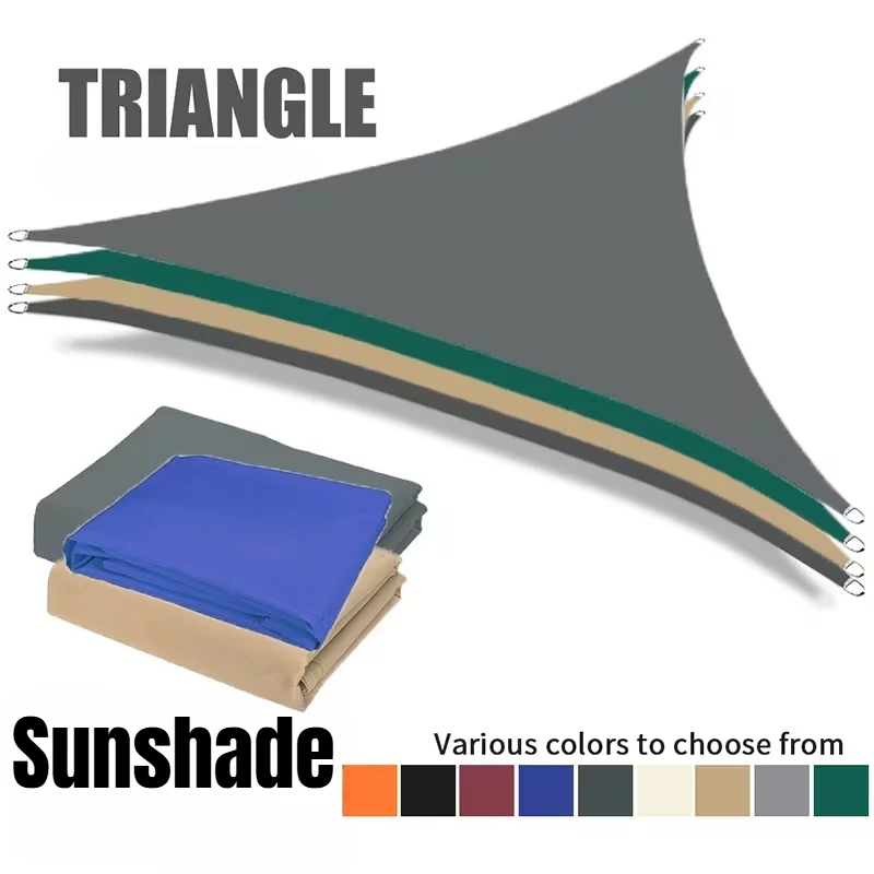 Waterproof Sun Shelter Triangle Sunshade Protection Outdoor Canopy Garden Patio Pool Shade Sail Awning Shade Cloth