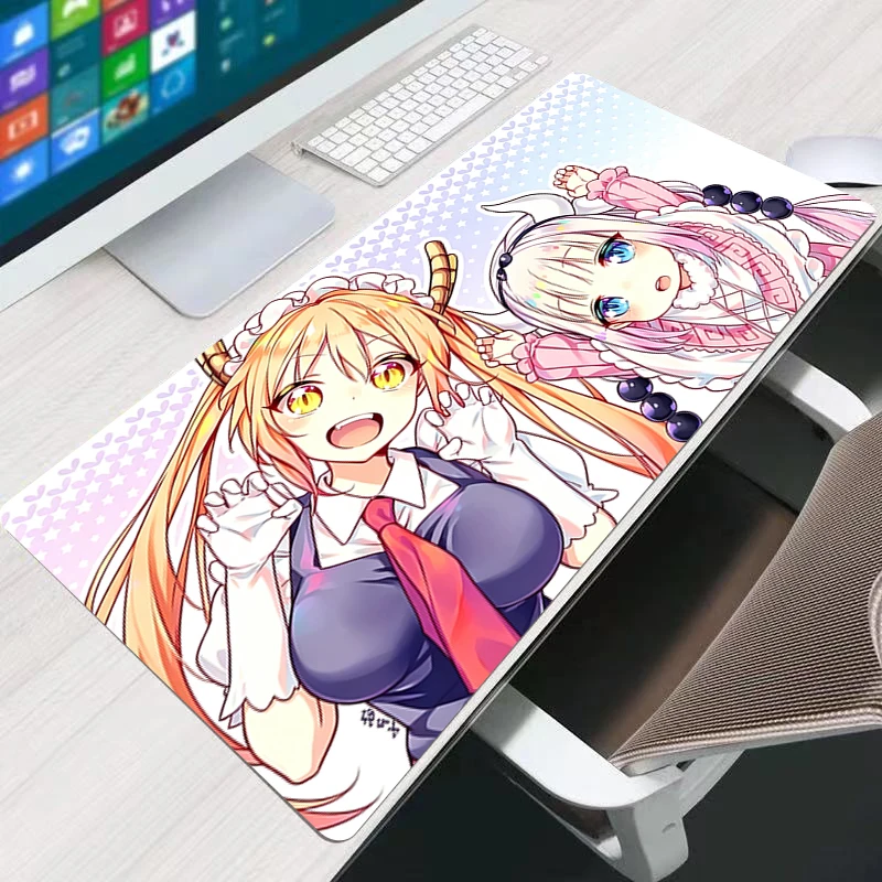 Office Mouse Pad Large Anime Pad M-iss K-obayashis Dragon Maid kawaii Mouse Mat Gamer Keyboard Mousepad Gaming Extended Desk Mat