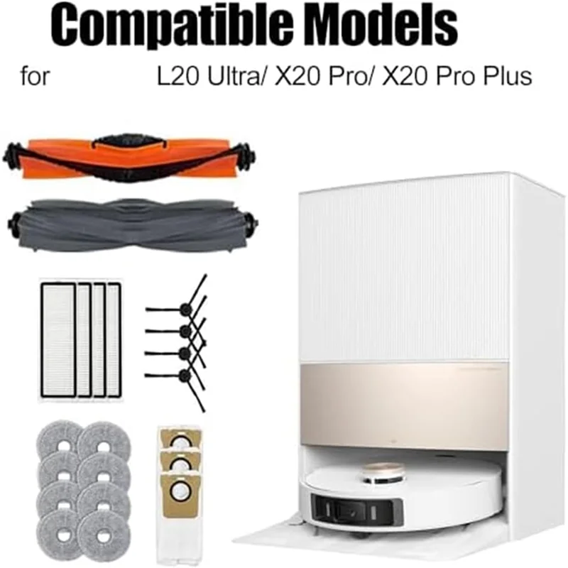 A74G-para Xiaomi, para Dreame X20 + juego de accesorios de repuesto para aspiradora, L20 Ultra X20 Pro X20 Pro Plus