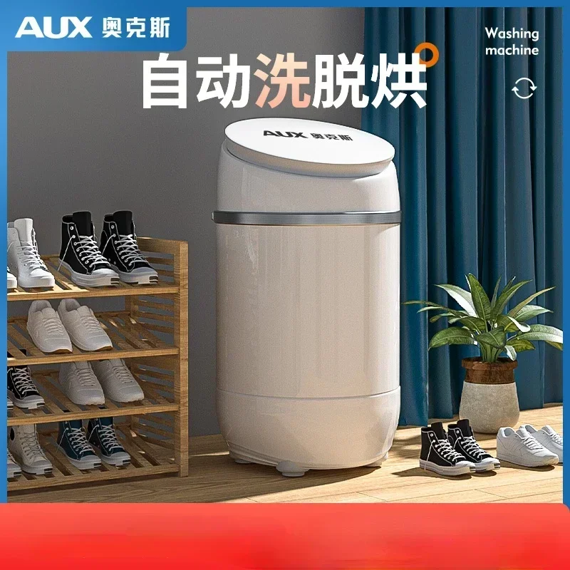 AUX Shoe Washers Mini Washing Machine for Shoes Slippers Household Small Washed Wash Automatic Drying Washer Sneakers Major Home