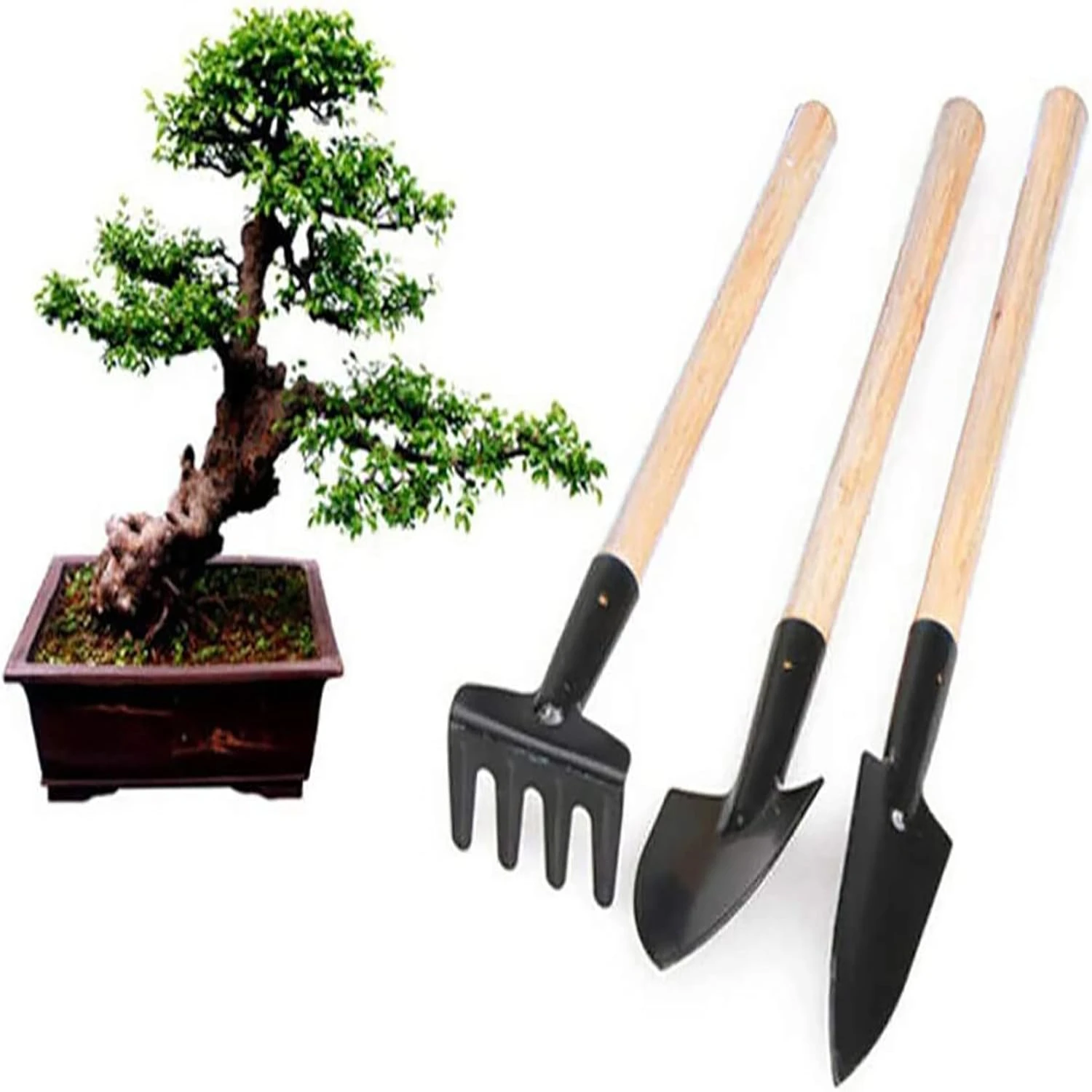 

Garden Plant Tools Sets Toy Pcs Mini Spade Shovels Rakes Hand Transplanting Miniature Planting Succulent Fairy Indoor Outdoor