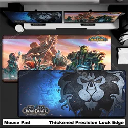 HD Print Rubber Gaming Lock Edge Mouse Pad Lich King Table Pad Game World Of Warcraft 90x40cm Large Size Office Keyboard Deskmat