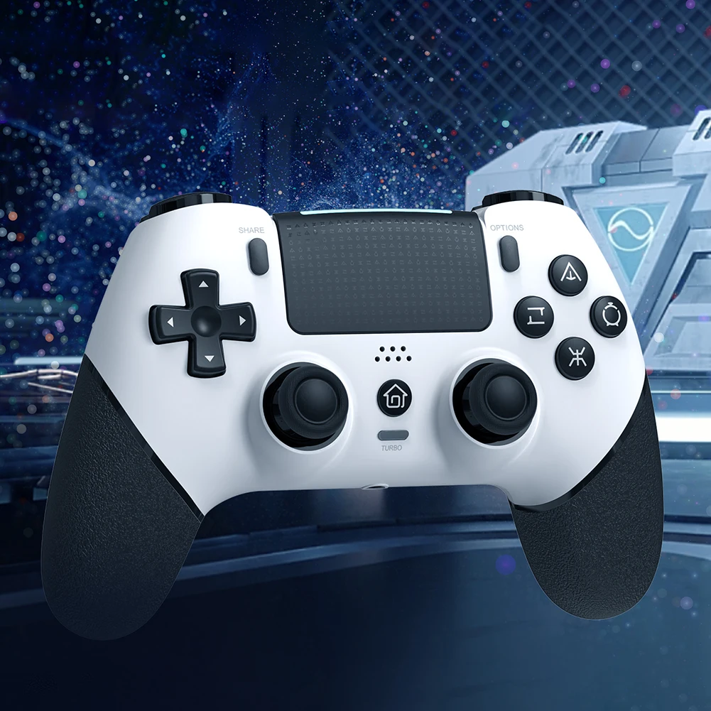 Contrôleur sans fil Turbo, contrôleur de jeu Compatible Bluetooth, Joystick à effet Hall à double Vibration pour PS4/PS4 Pro/PS4 Slim/PC