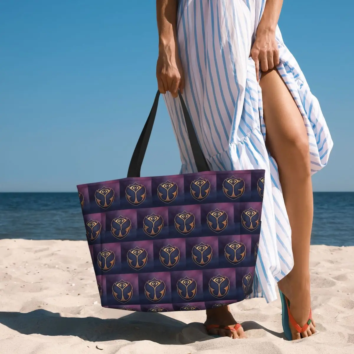 Luxury Tomorrowland Beach Tote Bag Sport Gym Yoga Duffle Large Tote Bag Women Travel Bag Fitness bag