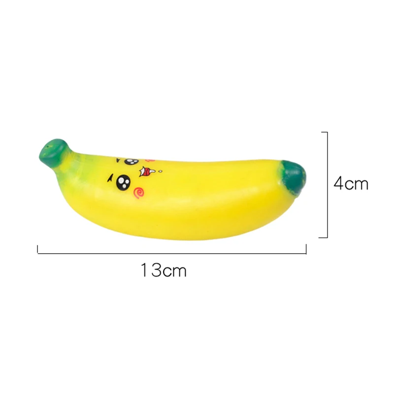 Banana do alívio do esforço para crianças e adultos, brinquedo do relevo do esforço, 1pc