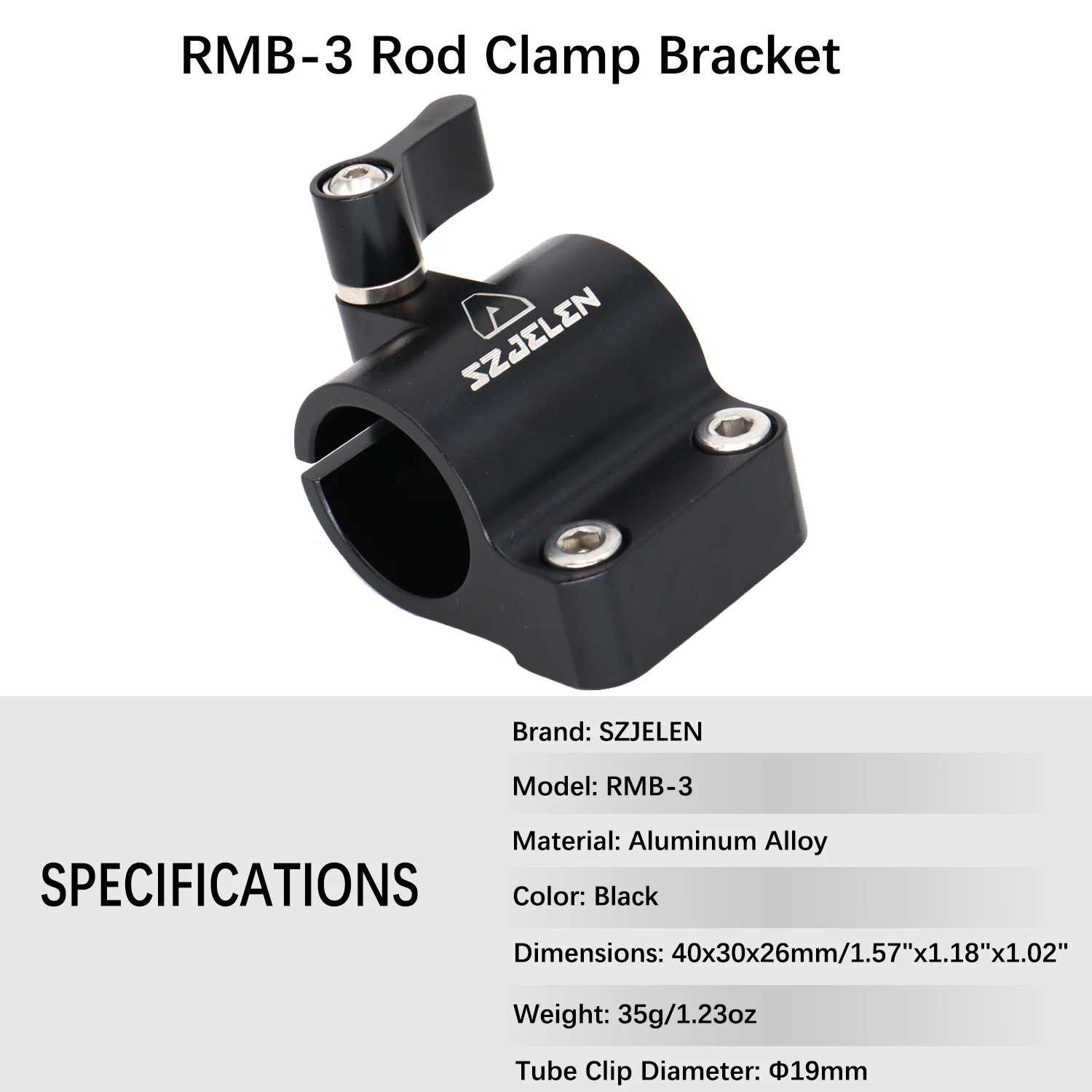 19mm Rohrclip m3 Schraube für Arri RMB-3 Link Wireless Follow Focus Motor 19mm Rohr