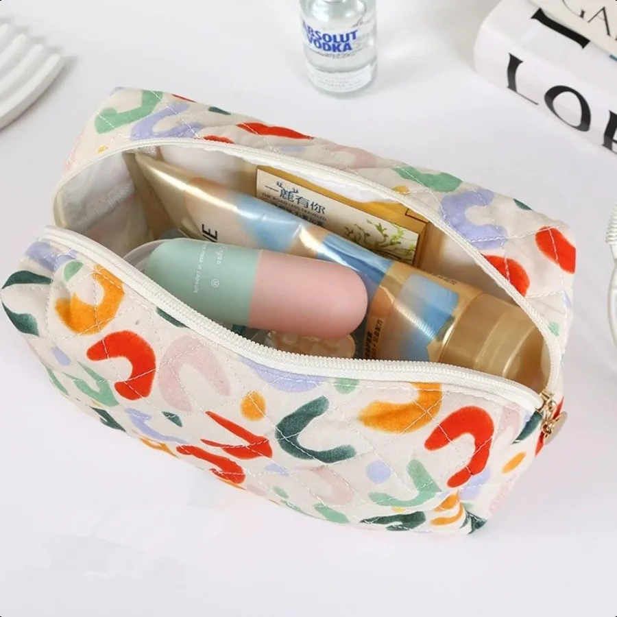 Pencil Case Floral Cute Pencil Case Student Pen Pouch Makeup Pouch Cute Flower Office College Cosmetic Makeup Bag Organizer Lar