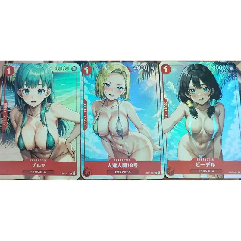 Anime Goddess Story DIY ACG Nami Android 18 Bulma Mai Shiranui Desktop-Spiele, Kartenspielzeug für Jungen, Sammelkarte, Geburtstagsgeschenk