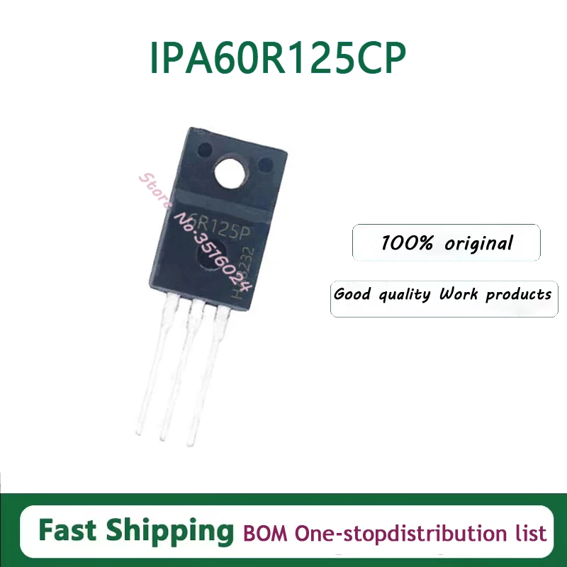 

10 шт./лот IPA60R125CP 6R125P TO-220F 650 В 16 А 100% новый