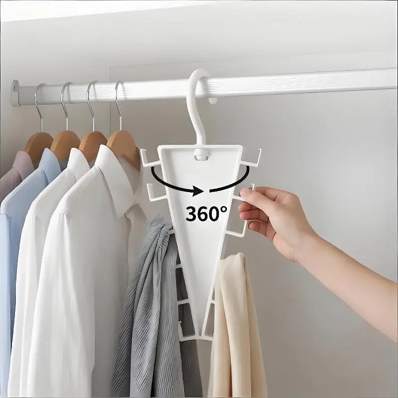 2Pcs Double Sided 12 Hooks Storage Rack V Shaped Baseball Cap Holder Belt Hat view 4