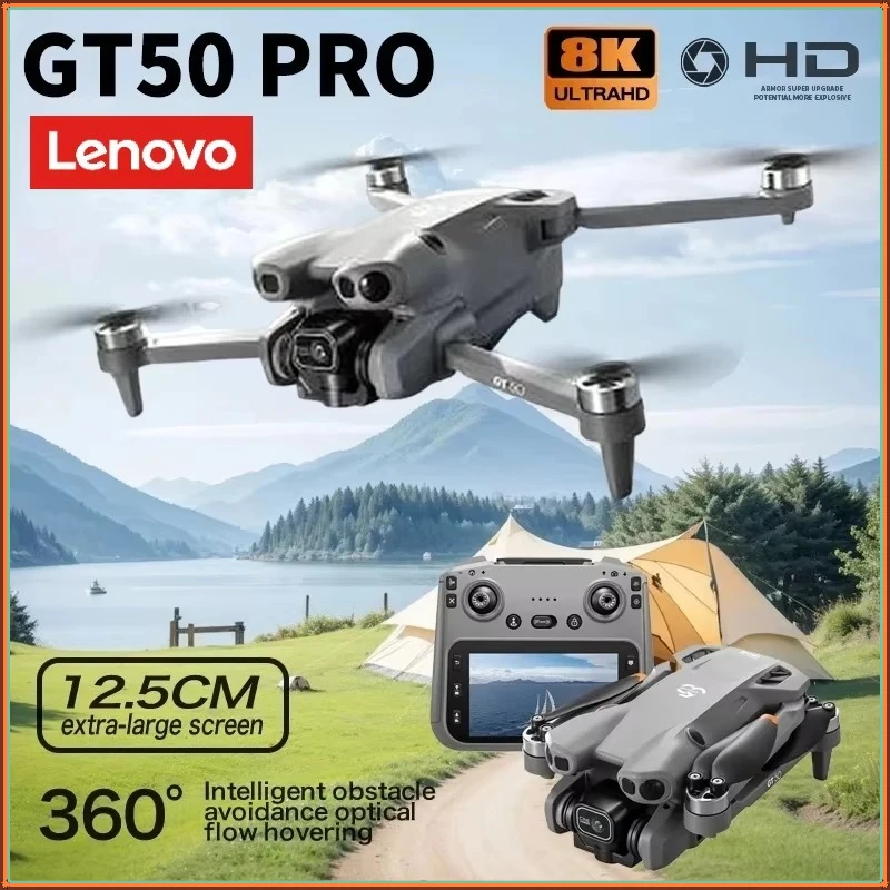 

Lenovo GT50 Drone 360° Obstacle avoidance 8K Professional WIFI Aerial Photography Brushless Motor Foldable Quadcopter Drone Toys