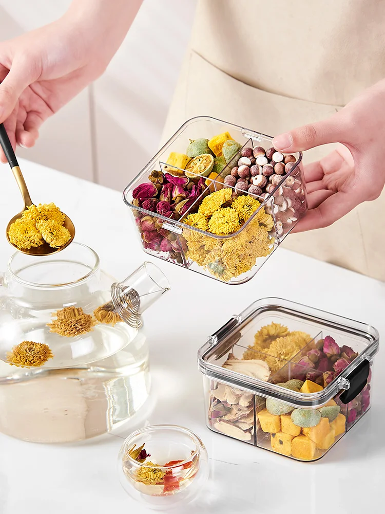 صندوق مقصورات تخزين المطبخ المنزلي، صناديق يومية بسيطة مقاومة للرطوبة، أطباق للوجبات الخفيفة المربعة بلون سادة لسطح المكتب