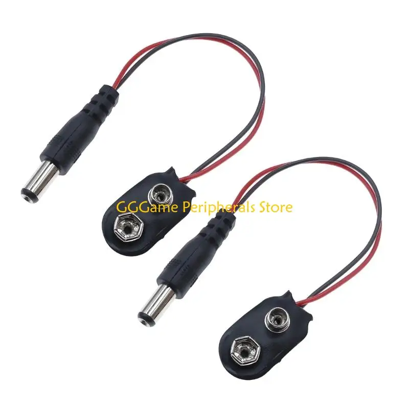 U55B 9V 2-Contact Battery With Wire I Type/T Type for Project Repair Work
