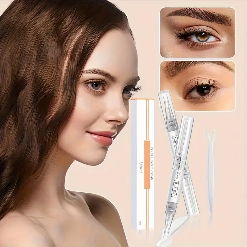 Langwirksame unsichtbare Doppel-Augenlid-Formungscreme, nahtlos und natürlich, transparenter, langlebiger, fliegender, dehnbarer, anhebbarer Augenlidkleber