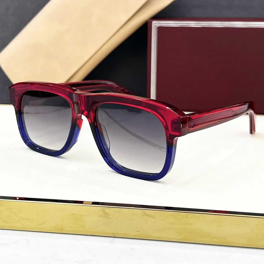 JMM YVES نظارات شمسية مصنوعة يدويًا عالية الجودة 2025 إطار مربع ريترو جديد UV400 نظارات عصرية فاخرة هادئة للجنسين #4