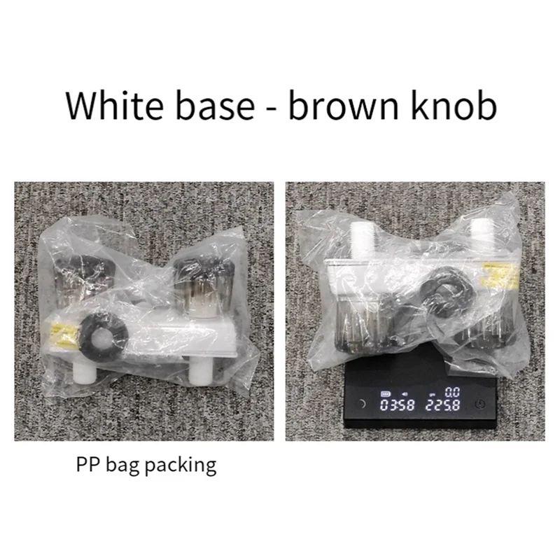 

A63K-RV Shower Faucet,Camper Shower Faucet Replacement 4In RV Shower Valve Diverter With Dual Smoked Knob For Bathroom Shower