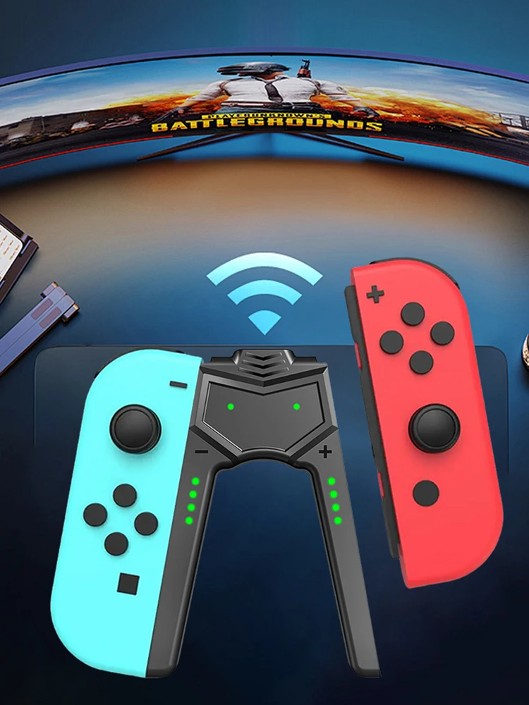 Для Switch OLED Joy-Con Charging Grip Type C Mini Charging Dock Grip Play While Charging Charger Stand для Nintendo Switch OLED