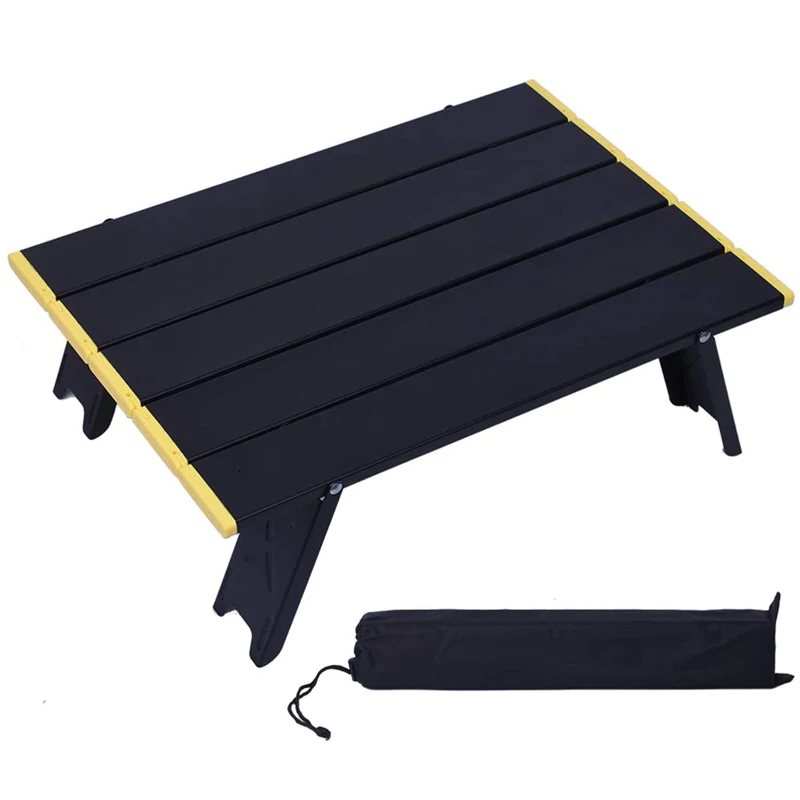 

Ultralight BBQ Beach Camping Foldable Backpack Table Small Foldable Outdoor Camping Aluminum Mini Table