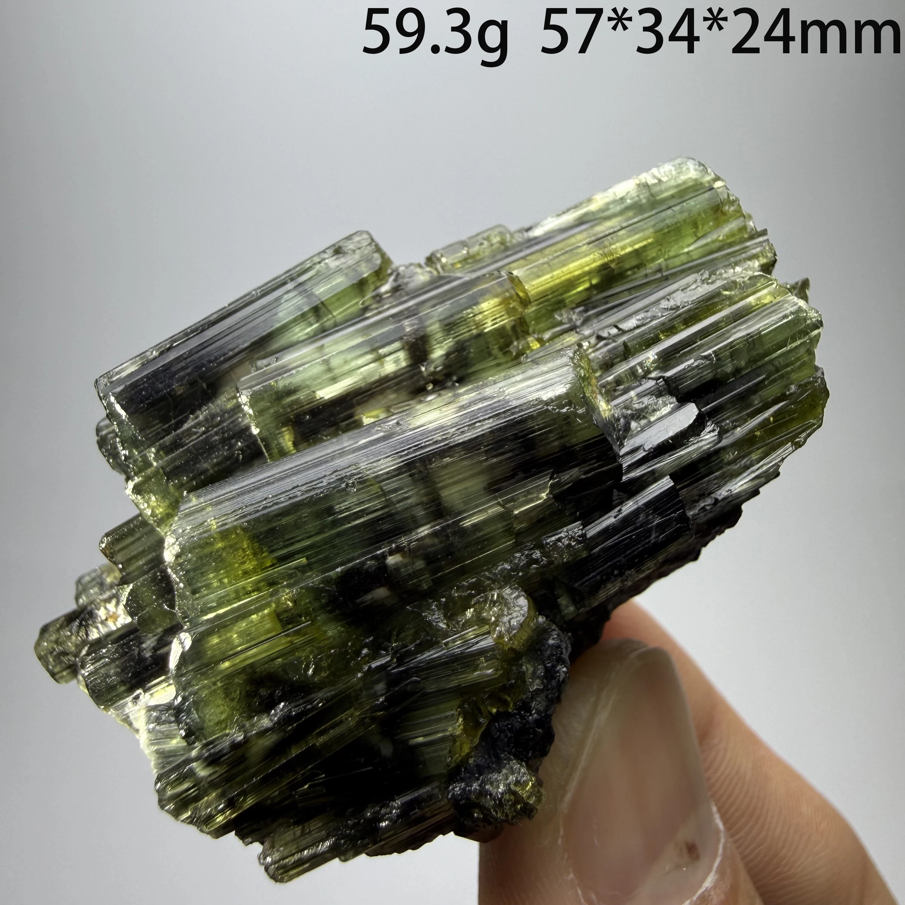 Natural Pakistani Green Tourmaline Specimen - A Rare Stone of Wealth and Vitality, Perfect for Home Decor A1-1-9
