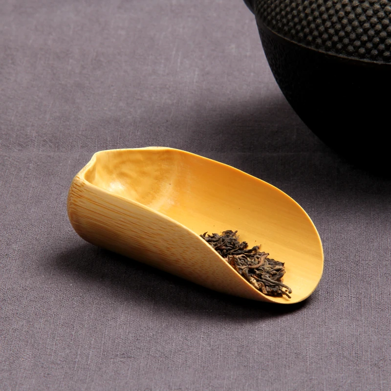 

Hanrted l Bamboo Tea Spoon Tea Spoon ort Tea ovel Gongfu Tea Ceremony Six Gentlemen Accories Tea Leaves Scoop