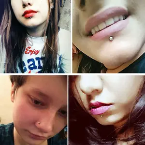Piercing calamita labbro best sale
