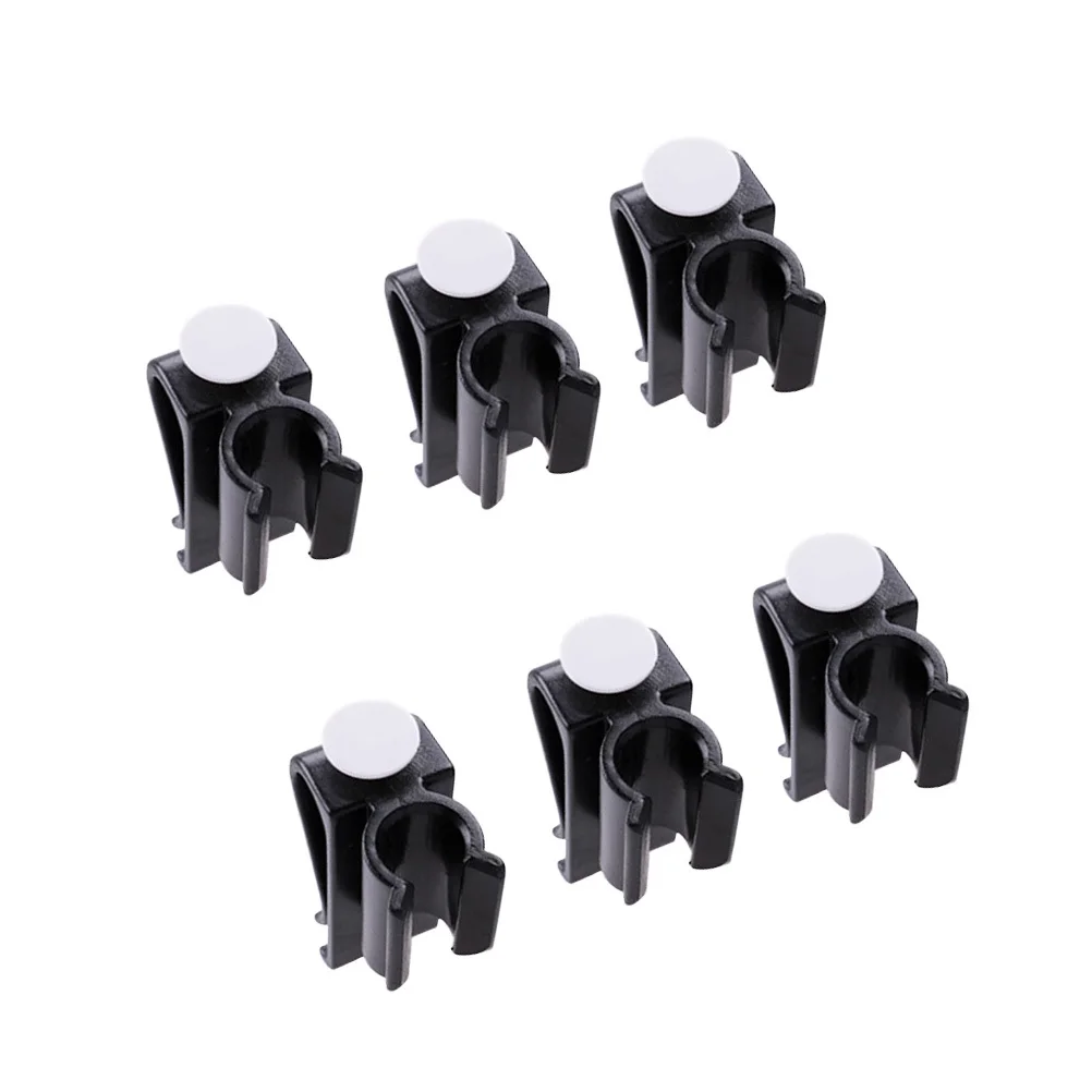 

6Pcs Putter Clip Ball Marker Club Clip Holder Organizer Black Secure Golf Bag Clamp Accessories Putter Clamp Pole Rack